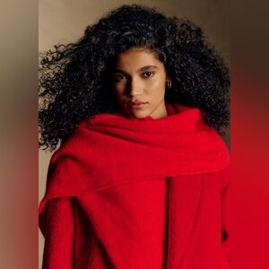 Sezane Marianne Scarf Rouge - Size T-U